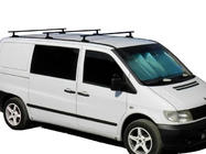 Mercedes Vito W638 1996–2003 Tvärbalkar för originalfästen, svarta Kenguru (3 st) foto 1