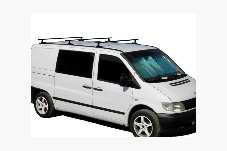 Mercedes Vito W638 1996–2003 Tvärbalkar för originalfästen, svarta Kenguru (3 st) Image