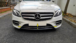 Mercedes E-klass W213 2016–2023 Kromlist för främre stötfångare 2016-2020 (rostfritt stål) foto 1