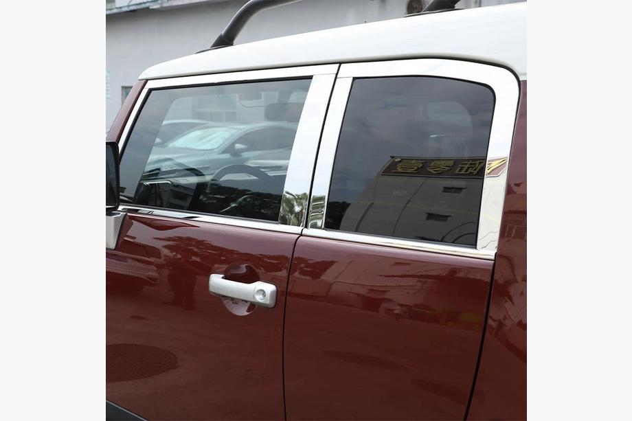 Toyota FJ Cruiser 2006–2022 Set fönsterlister (rostfritt stål, 16 delar) Foto 8