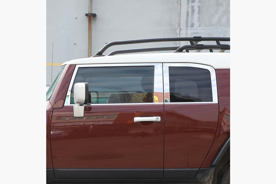Toyota FJ Cruiser 2006–2022 Set fönsterlister (rostfritt stål, 16 delar) Foto 9