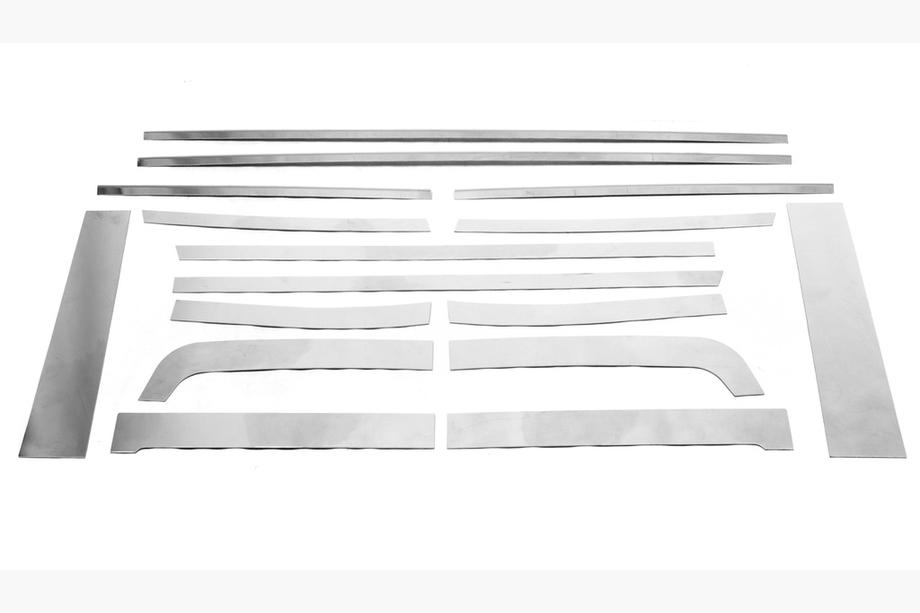 Toyota FJ Cruiser 2006–2022 Set fönsterlister (rostfritt stål, 16 delar) Foto 14