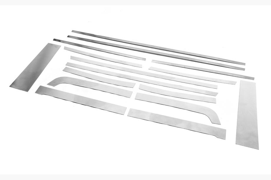 Toyota FJ Cruiser 2006–2022 Set fönsterlister (rostfritt stål, 16 delar) Foto 15