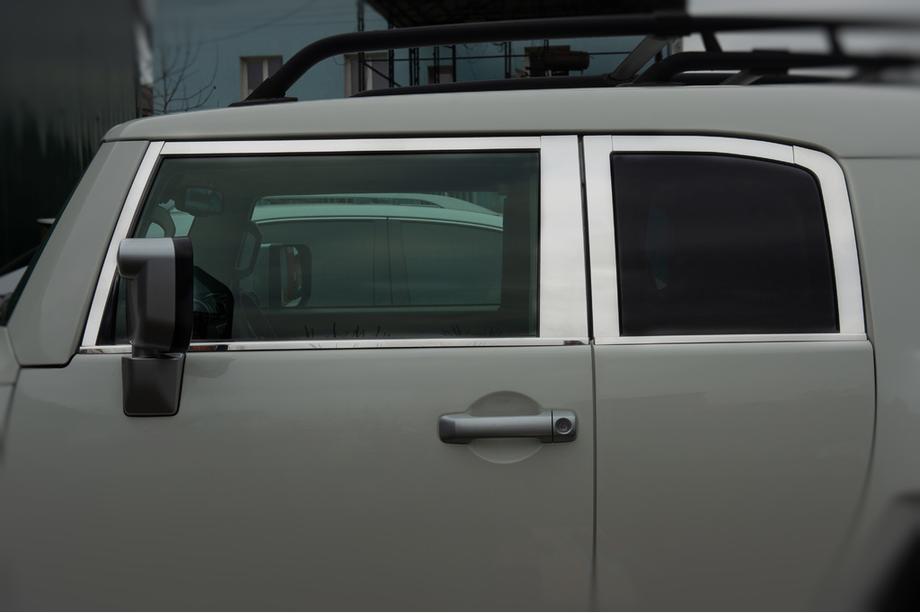 Toyota FJ Cruiser 2006–2022 Set fönsterlister (rostfritt stål, 16 delar) Foto 12