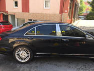 Mercedes S-class W221 2005–2013 Stolpbeklädnader (6 st, rostfritt) foto 1