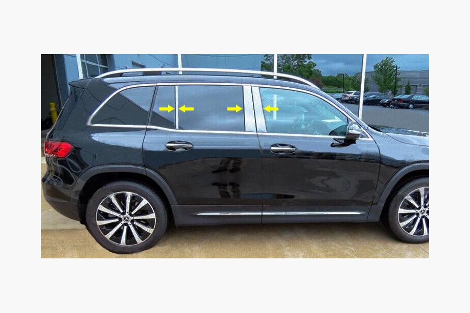 Mercedes GLB X247 2019– Stolplister (rostfritt stål) Image