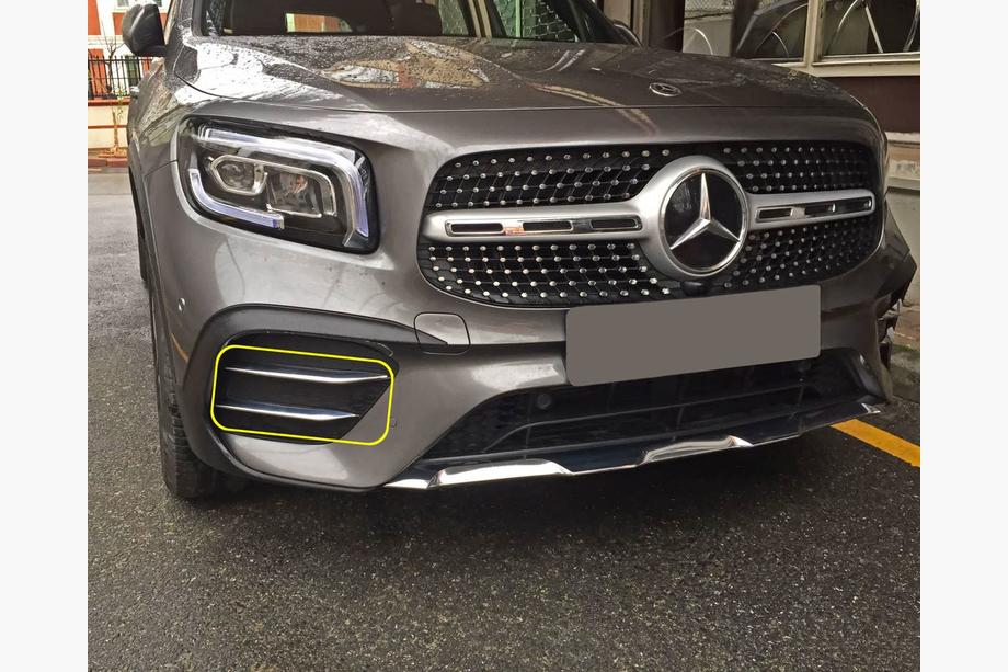 Mercedes GLB X247 2019– Sidolister för främre stötfångare i rostfritt stål Image