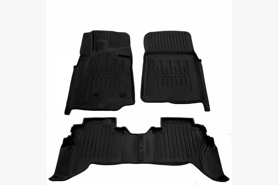 Mitsubishi Pajero Wagon IV 2006–2021 Stingray 3D golvmattor (4 st, polyuretan) Image