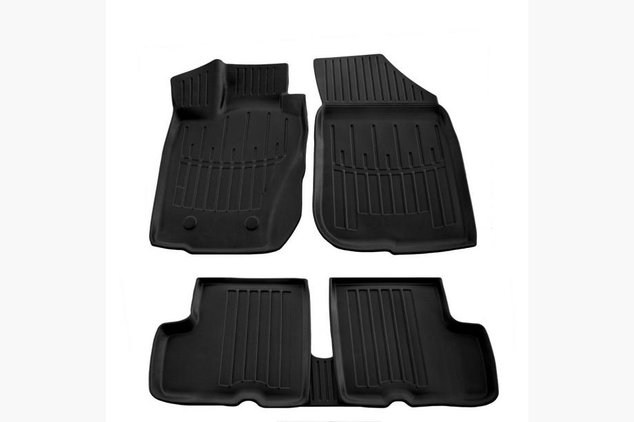 Dacia Duster 2008–2018 Stingray 3D golvmattor (4WD) (set med 5, polyuretan) Image