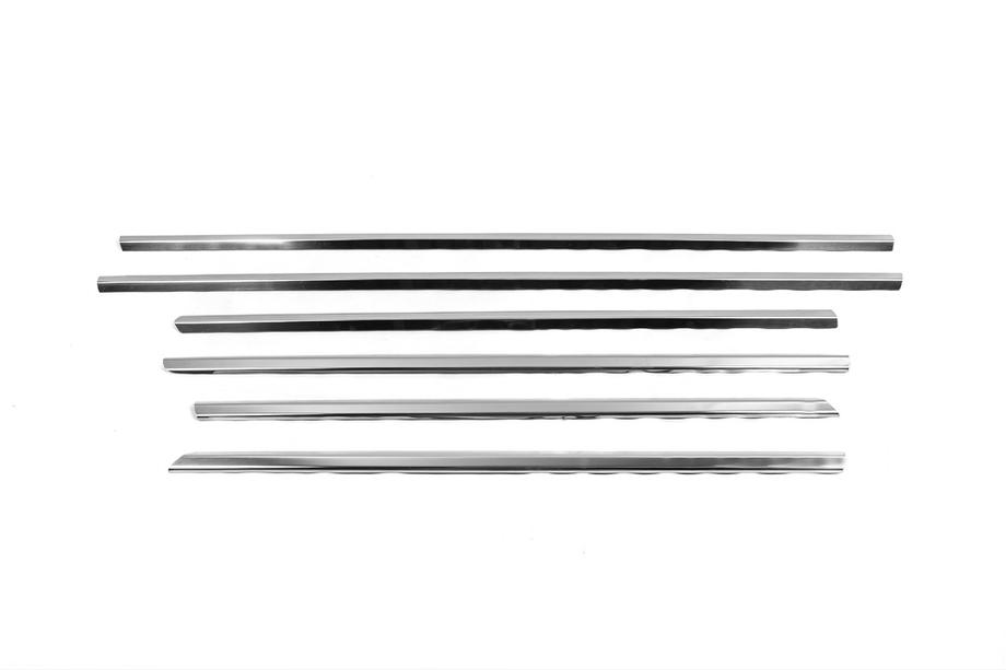 Mercedes E-klass W211 2002–2009 Yttre fönsterlister (rostfritt stål) Foto 3
