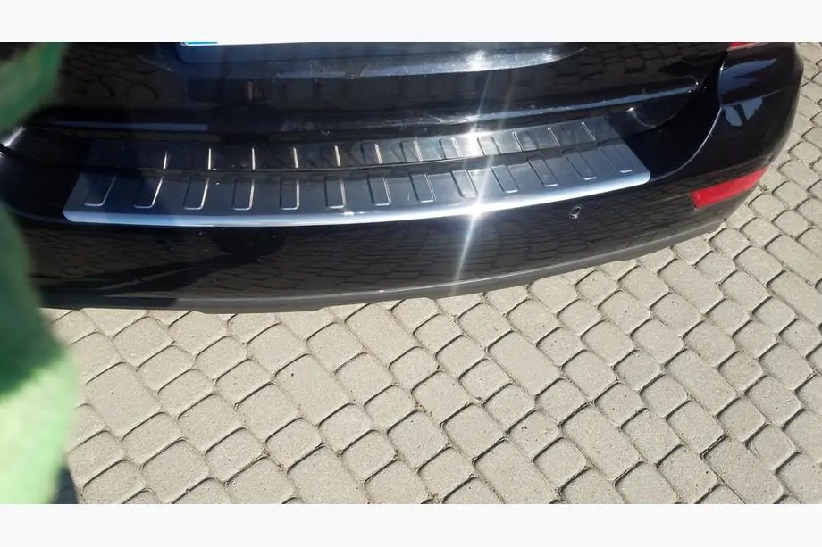 Mercedes ML W164 2005–2011 Bakre stötfångarskydd OmsaLine (rostfritt stål) Foto 2
